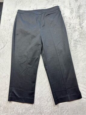 Ann Taylor Women’s Black Cropped Dress Pants Size 2 Stretch Cotton Career